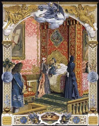 Voorgesteld door zijn huishoudster, Madame de Ventadour (Charlotte de la Mothe Houdancourt