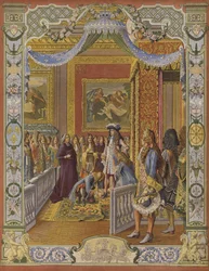 Het opstaan van koning Lodewijk XIV
