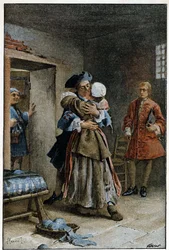 Bezoek aan het ziekenhuis - in Histoire de Manon Lescaut et du chevalier Des Grieux door L