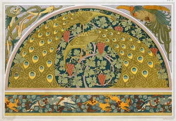 Ontwerpen voor randen en hoeken, uitgegeven 1897