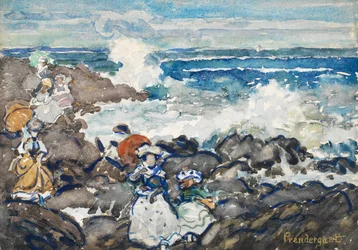 Rotsen, golven en figuren