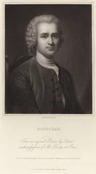 Portret van Jean-Jacques Rousseau