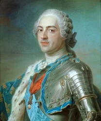 Portret van koning Lodewijk XV van Frankrijk 1710-1774, ca. 1748
