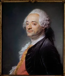 Portret van de schilder Maurice Quentin Delatour