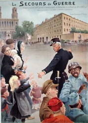 Het hoofdkwartier van de oorlogshulp in het oude Saint-Sulpice seminarie