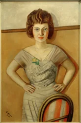 Portret Mevrouw Dr. Heidel. Portret van een Roemeense