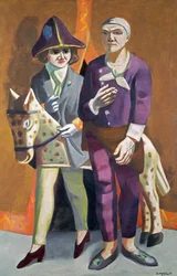 Dubbelportret, Carnaval (Max Beckmann en Quappi)