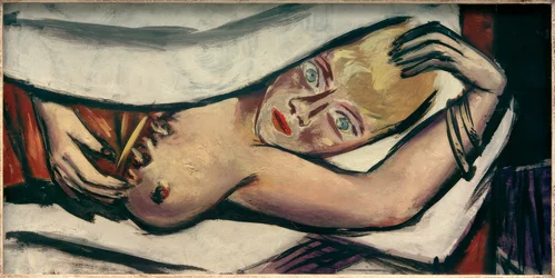 Vrouw in bed
