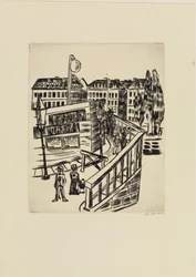 Houten brug (Straat in de buitenwijk)