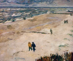 Mensen na het Werk aan Zee (Aan het Strand van Wangerooge)