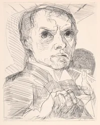 Zelfportret met stift