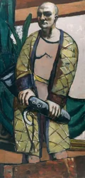 Zelfportret met saxofoon