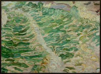 Zonnige groene zee