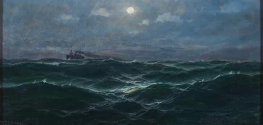 Duits: Stoomschip op volle zee