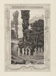 Psyche zwervend (Amor en Psyche, opus V, blad 28)