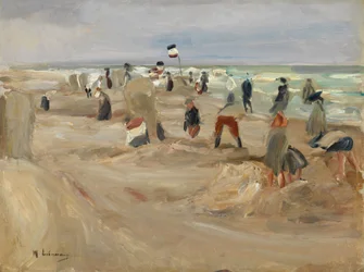 Op het strand van Noordwijk