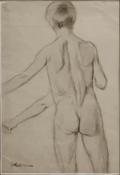 Studie voor het schilderij Badende jongens