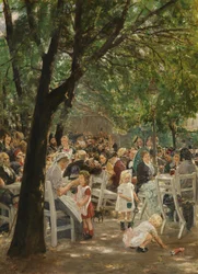 Beierse biertuin in München