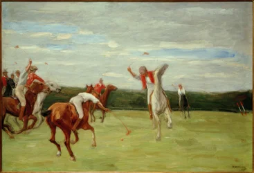 Polospelers in Jenischs Park