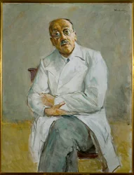 Portret van chirurg professor Ferdinand Sauerbruch (olieverf op doek)