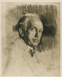 Portret van de componist Richard Strauss 1864-1949