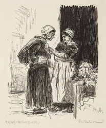 Twee pratende vrouwen