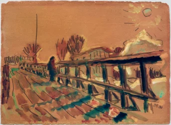 Uitzicht over een brug