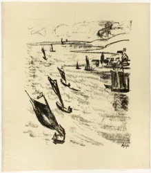 Boten in de lagune, uit The Samland Ode