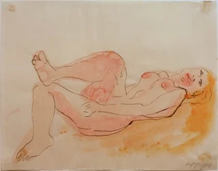 Liggend naakt