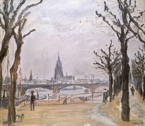 Gezicht op Frankfurt. 1911