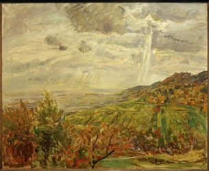 Onweersbui in de vroege herfst bij Neukastel