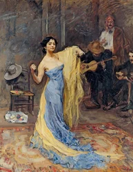 Portret van de danseres Marietta di Rigardo