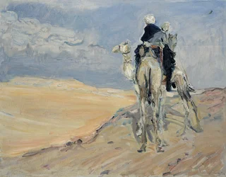 Zandstorm in de Libische woestijn, 1914