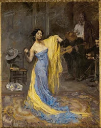 De danseres Marietta di Rigardo ... (olieverf op doek)