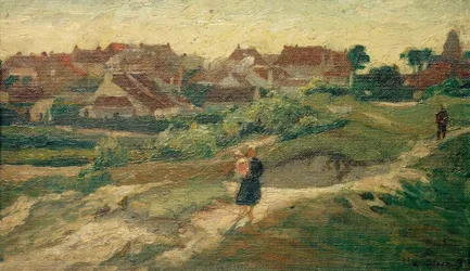 Hollandse dorpsaanzicht