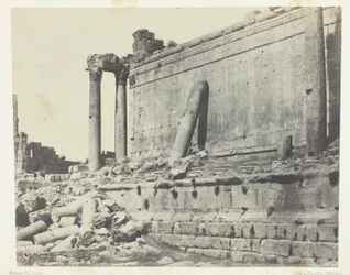 Baalbeck (Heliopolis), Tempel van Jupiter, oostelijke gevel; Syrië