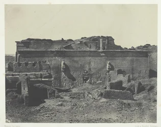 Achtergevel, Grote Tempel van Dendera Teutyres, Opper-Egypte, 1849-1851, gedrukt 1852