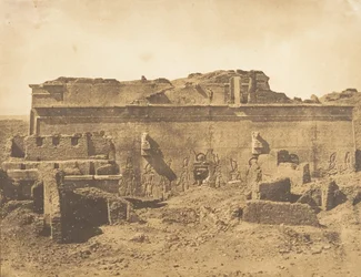 Achtergevel van de grote tempel van Dendera Tentyris