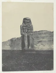 Gournah, standbeeld van Memnon, Thebe, 1849-51, gedrukt 1852
