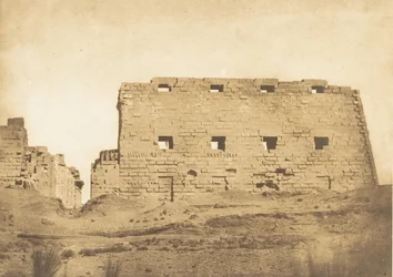 Grote pyloon van het paleis van Karnak, Thebe, 1849-50