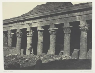 Grote tempel van Isis in Philoe, Galerie Orientale; Nubië, plaat 73 uit het album "Egypte, Nubië, Palestina en Syrië" (1852)