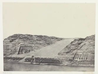 Ibsamboul, Les Deux Spéos; Nubie, plaat 101 uit het album "Egypte, Nubie, Palestina et Syrie" (1852)