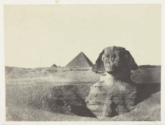 De Sfinx van voren gezien, Midden-Egypte
