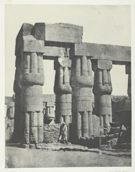 Louqsor, groep van kolommen in het paleis, Thebe, 1849-51, gedrukt 1852