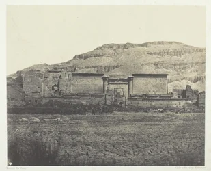 Médinet-Habou, Algemeen Uitzicht op de Ruïnes, Thebe, 1849-51, gedrukt 1852