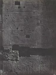 Nubië. Grote Tempel van Isis A Philoe. Westelijke muur, 1850