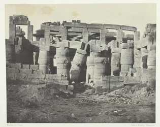 Palais de Karnak, Salle Hypostyle Prise au Nord, Thebe, 1849-51, gedrukt 1852