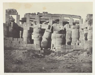 Paleis van Karnak, Hypostyle zaal gezien vanuit het noorden; Thebe