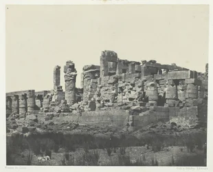 Paleis van Karnak, Hypostyle Zaal, Gezien vanuit de Noordoosthoek, Thebe, 1849-1851, gedrukt 1852