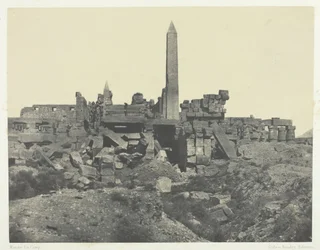 Palais de Karnak, Sanctuaire de Granit et Salle Hypostyle, Thebe, 1849-51, gedrukt 1852